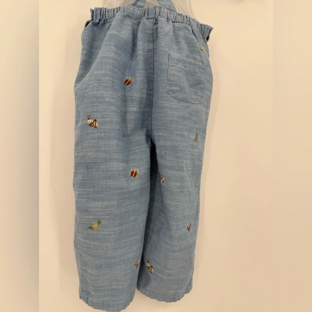 Janie and Jack Baby Button Bug Friends Cotton Coveralls - Picture 10 of 15